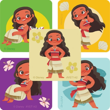 Smilemakers Valuestickers 250 Per Unit Moana Sticker 1.625 Inch - VST142R