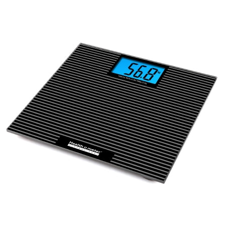 Health O Meter - Floor Scale Digital LCD Display 440 lbs. / 200 kg Capacity Gray Battery Operated - 810KL