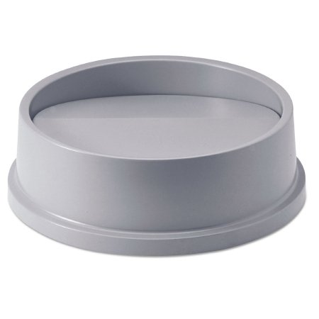 Rubbermaid Untouchable - Trash Can Lid Round, Plastic, Gray, 5 X 16-1/4 Inch - FG267200GRAY-EA