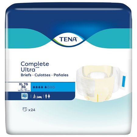 TENA Complete Ultra - Unisex Adult Incontinence Brief X-Large Disposable Moderate Absorbency - 67342