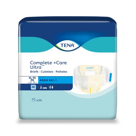 TENA Complete + Care Ultra - Unisex Adult Incontinence Brief X-Large Disposable Moderate Absorbency - 69982