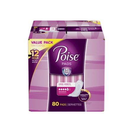 Kimberly Clark Bladder Control Pad Poise Heavy Absorbency Absorb-Loc Core One Size Fits Most Adult Female Disposable - 51439