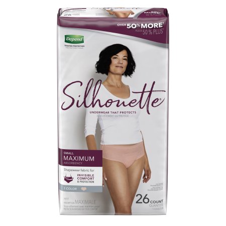 Kimberly Clark Female Adult Absorbent Underwear Depend Silhouette Pull On With Tear Away Seams Small Disposable Heavy Absorbency - 51449