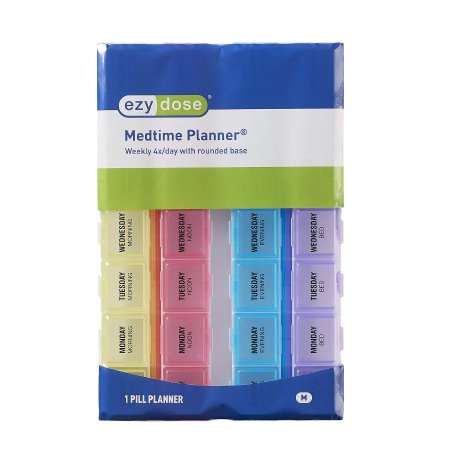 Weekly Medtime Planner - Pill Organizer Medium 7 Day 4 Dose - 67455
