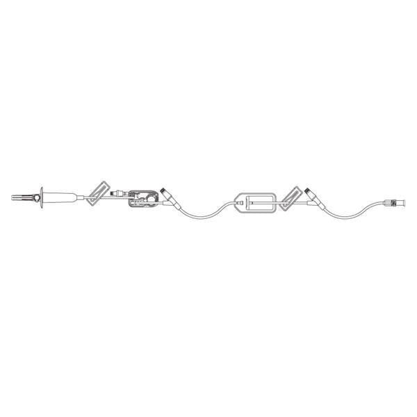 Icu Medical Iv Administration Set Lifeshield Plumset 2Y-Inj St 112 15Drp 24Ml 48/Ca - 1256312