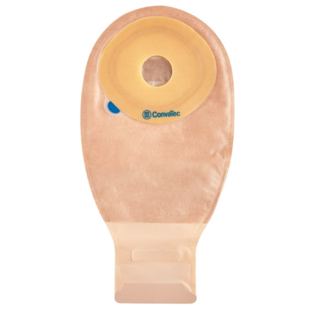 Esteem+ - Ostomy Pouch One-Piece System 12 Inch Length 1 Inch Stoma Drainable Flat, Pre-Cut - 421859