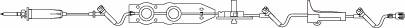 B. Braun Outlook ADDitIV Administration Set 15 Drops / mL Drip Rate 134 Inch 3 Ports - NF3140