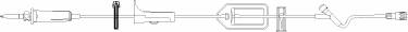 FilterFlow - Primary IV Administration Set 15 Drops / mL Drip Rate 106 Inch Tubing 1 Port - 352401