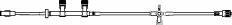 B. Braun Safsite Extension Set 42 Inch 2 Ports 8.0 mL Priming Volume DEHP-Free - 472038
