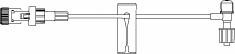 B. Braun Safsite Extension Set 5 Inch 1 Port 0.53 mL Priming Volume DEHP-Free - 472068