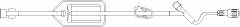 B. Braun FilterFlow Extension Set 16 Inch 1 Port 5.1 mL Priming Volume DEHP-Free - 473989