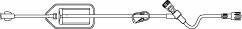 B. Braun FilterFlow Extension Set 16 Inch 1 Port 4.5 mL Priming Volume DEHP-Free - 473990
