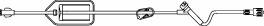 B. Braun FilterFlow Extension Set 16 Inch 1 Port 5.1 mL Priming Volume DEHP-Free - 473989