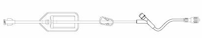 B. Braun - Extension Set 16 Inch Tubing 1 Port 5.1 mL Priming Volume DEHP-Free - 473995