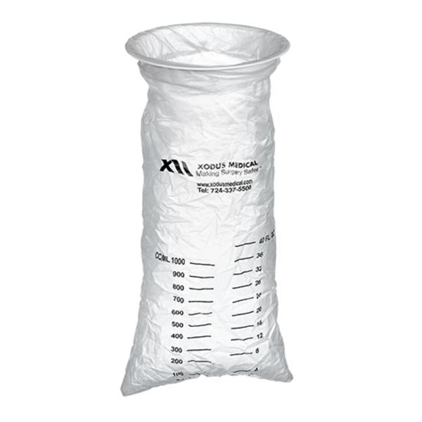 Xodus Medical Bag Emesis 40Oz Twist Tie Closure Plastic Clear Graduations Non-Sterile 144/Box - NS30830