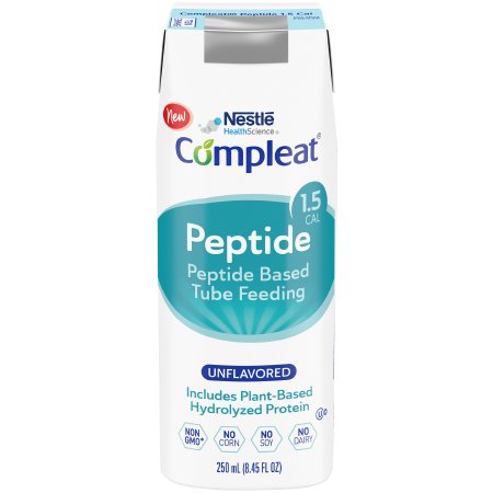 Nestle Healthcare Nutrition Oral Supplement / Tube Feeding Formula Compleat Peptide 1.5 Cal Unflavored Ready To Use 8.45 Oz. Carton - 4390076283