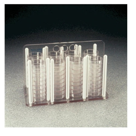 Nalgene - Petri Dish Rack 8 X 9-1/4 X 13-1/2 Inch, Clear For 100 mm Petri Dishes - 5920-0060