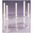 Nalgene - Petri Dish Rack 4 X 8 X 8 Inch, Clear For 100 mm Petri Dishes - 5922-0024