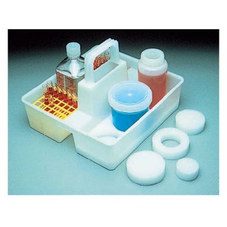 Nalgene - Lab Carrier 6-Place, White For up to 6 Bottles with 6 / 9 / 10.8 cm Diameters - 7131-0001