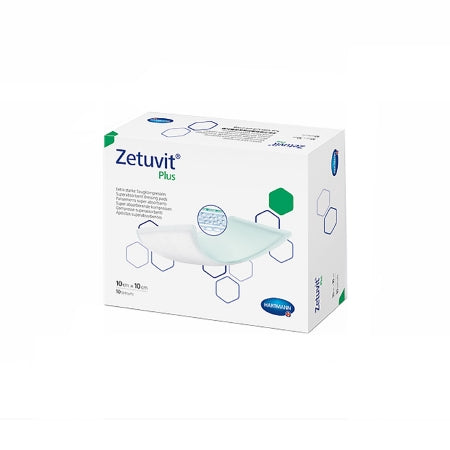 Hartmann Superabsorbent Dressing Zetuvit Plus Cellulose Fluff / Nonwoven 4 X 4 Inch - 413110