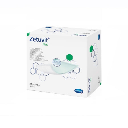 Hartmann Superabsorbent Dressing Zetuvit Plus Cellulose Fluff / Nonwoven 8 X 16 Inch - 413715