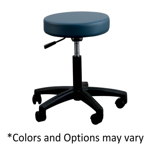 Oakworks Stool Exam Basic Black Casters Backless 5 Leg Ea - 46130