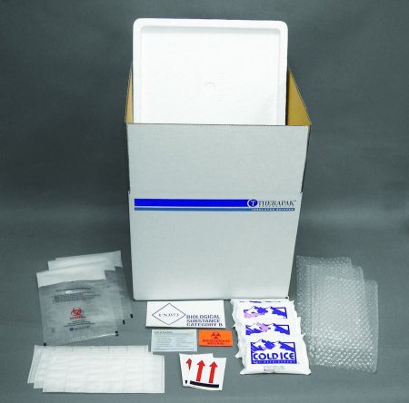 Therapak - Refrigerated Shipping System Transport Box 12 X 13 X 15 Inch / Cooler 9 X 10 X 12 Inch 18 Tubes - 37816