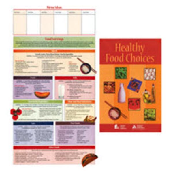 Nasco Company Handout Pocket Healthy Food Choices: Foldout Meal Planning Tool 25/Package - WA23092HR