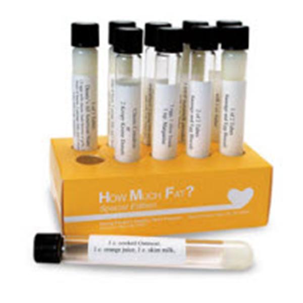 Nasco Company Test Tube Display Educational How Much Fat Each - WA23572HR
