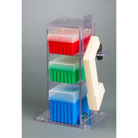 Poltex - Vertical Benchtop Organizer 3 Pocket, 4-1/2 X 4-1/2 X 12 Inch - 3VTORG-BRK