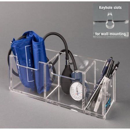 Poltex Organizer, Blood Pressure Wallmount 2Section 12.2"X3 3/4" - BPCUFF-W