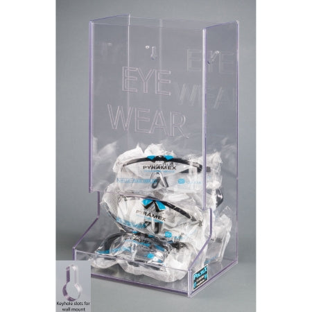 Poltex - Eyewear Dispenser Wall Mount Clear 7 X 8.3 X 15.6 Inch PETG Plastic - BULKEYE-W