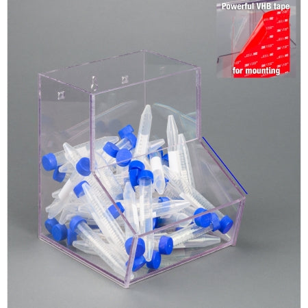 Poltex - Bulk Bin Clear PETG 3.9 X 7.4 X 7.4 X 8.7 Inch - BULKMOUNT-T