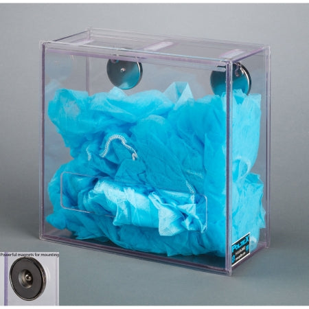 Poltex - PPE Dispenser Magnetic Mount Clear 4 X 10 X 10 Inch PETG Plastic - BULKPPE10-M