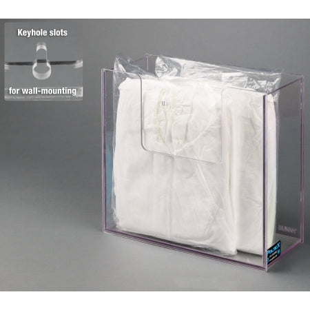 Poltex - Coveralls Dispenser Wall Mount Clear 5 X 11 X 12-1/4 Inch PETG Plastic - BUNNY-W