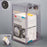Poltex - N95 Face Mask Dispenser Magnetic Mount Bulk Clear 6-1/2 X 7 X 11.9 Inch PETG Plastic - DUSTMSK-M