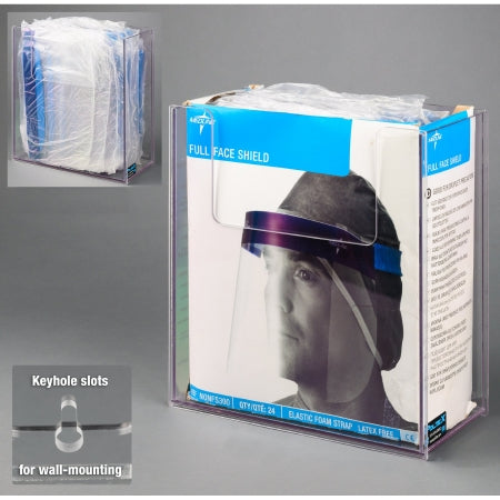 Poltex - Face Shield Dispenser Magnetic Mount Clear 5.65 X 12-1/4 X 13 Inch PETG Plastic - FCSHIELD-W