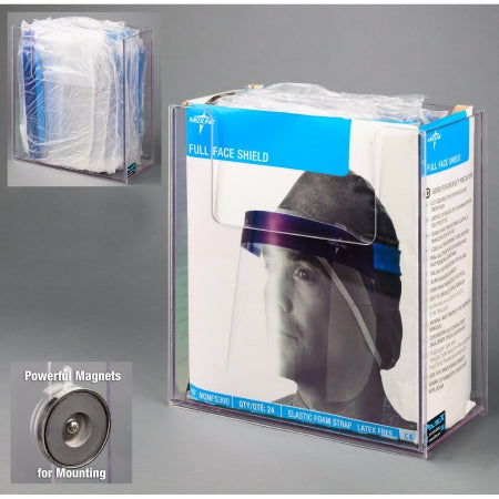 Poltex - Face Shield Dispenser Magnet Mount Clear 5.65 X 12-1/4 X 13 Inch PETG Plastic - FCSHIELD-M