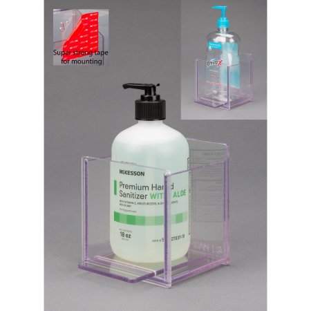 Poltex - Hand Hygiene Holder Clear PETG 18 oz. bottle VHB Tape Mount - HANDSANL-T