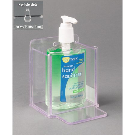 Poltex - Hand Hygiene Holder Clear PETG Manual 8 oz. bottle Wall Mount - HANDSANSFIX-W