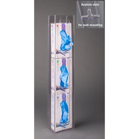 Poltex Glove Box Holder Magnet Mounted 3-Box Capacity Clear 19.8 X 5-1/2 Inch Petg - 3GBNARRO-W