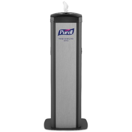 Purell DS360 - Wipe Dispenser Gray Steel Manual Floor Stand - Gojo - 9114-01-SLVHSW