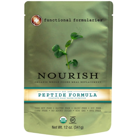 Nutritionals Medicinals Pediatric Oral Supplement / Tube Feeding Formula Nourish Peptide Formula Organic Food Flavor 12 Oz. Pouch Ready To Use / Ready To Hang - NOUPWS124
