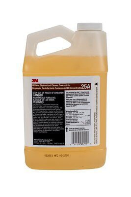 3M HB Quat - Surface Disinfectant Cleaner Alcohol Based Manual Pour Liquid Concentrate 1/2 gal. Jug Neutral Scent NonSterile - 3M - 25A
