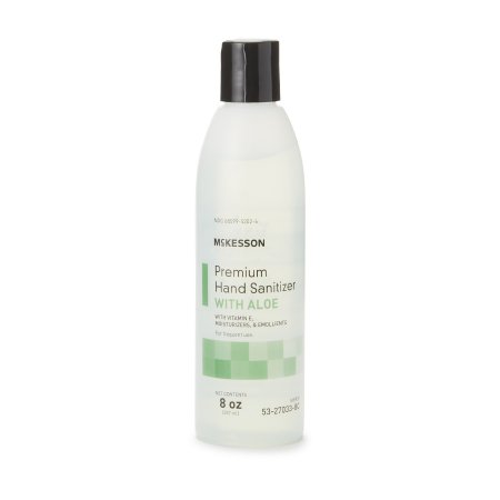 McKesson Premium - Hand Sanitizer with Aloe 8 oz. Ethyl Alcohol Gel Bottle - McKesson - 53-27033-8C