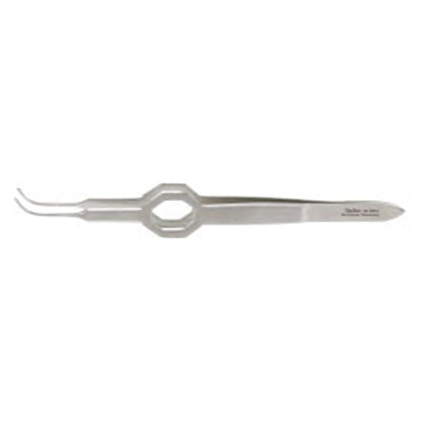 Miltex-Integra Forcep Dressing Foerster 3-3/4" 0.5Mm Wide Tip Serrated Curved Ss Ea - 18-795A