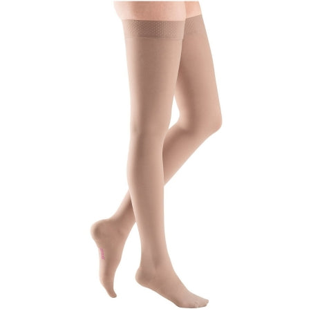 Mediusa Compression Stocking Mediven Plus Thigh High Size 5 Beige Closed Toe - 29605