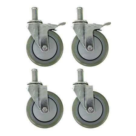 R & B Wire Products - Replacement Locking Caster Set 2 Locking, 2 Non-Locking - LC/CSTRS