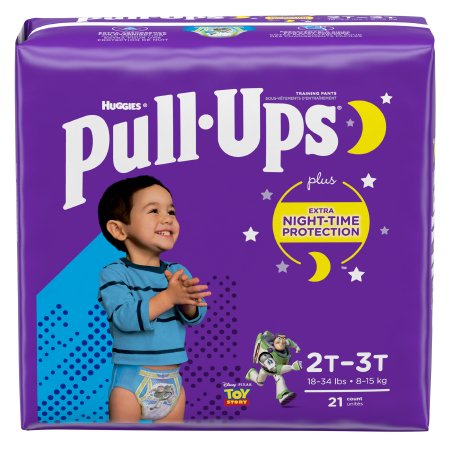 Kimberly Clark Male Toddler Training Pants Pull-Ups Night-Time 2T To 4T Disposable Heavy Absorbency - 51345
