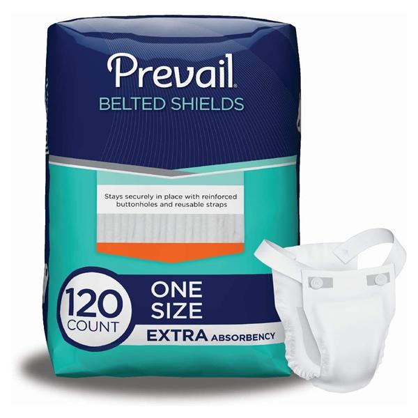 First Quality Products Undergarment Prevail Premium Adult Unisex Osfa _ Moderate-Heavy White 4X30/Ca - PV-324